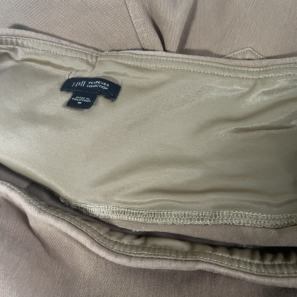 J. Jill Wearever Collection Pants Medium Slimming Tan Beige Straight Leg Pockets - Picture 6 of 11